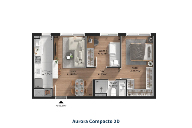 Planta do apartamento