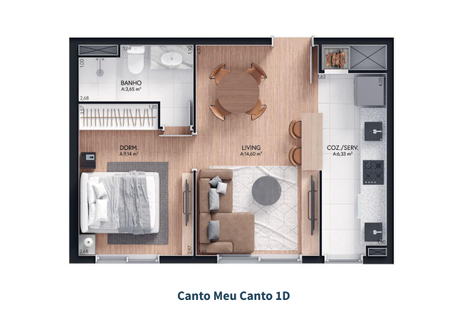 Planta do apartamento