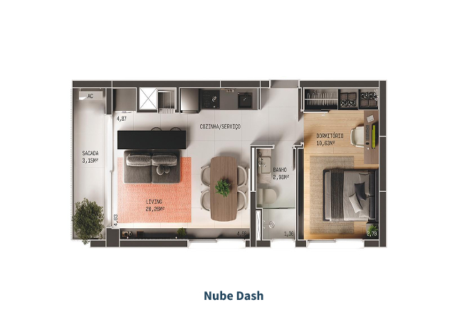 Planta do apartamento