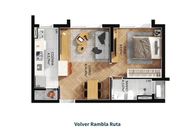 Planta do apartamento