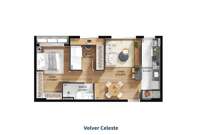 Planta do apartamento